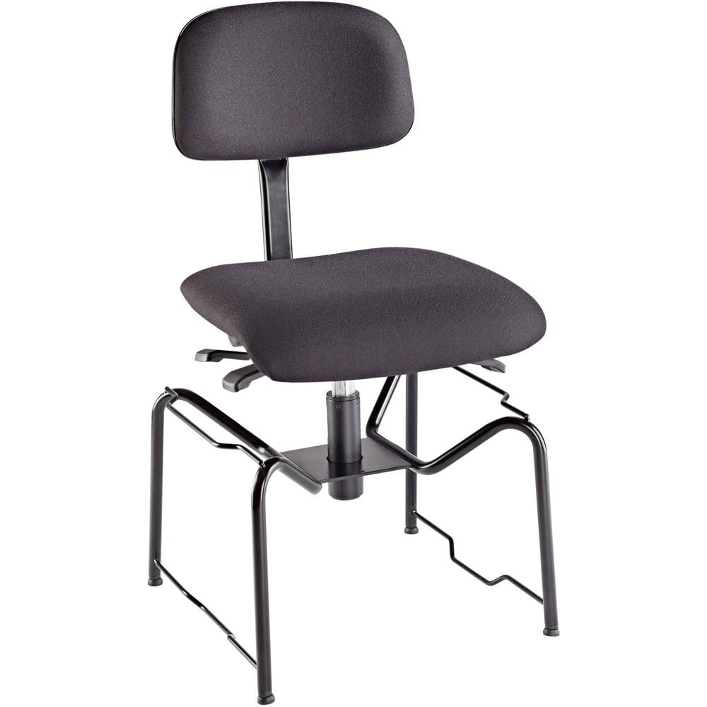 Silla de Orquesta K&M 13440 (Negra) con Ajuste Neumático de Altura, Respaldo y Asiento Tapizados, Es