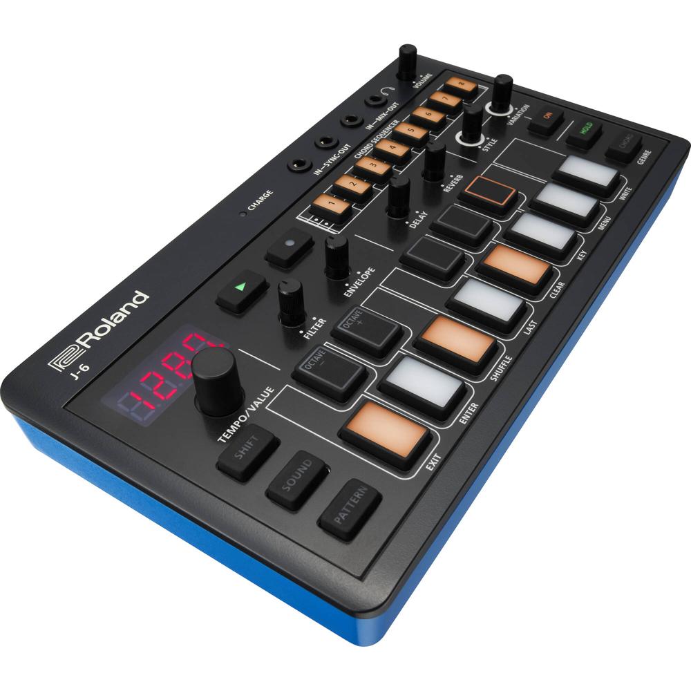 Roland AIRA Compact J-6: Sintetizador de Acordes Portátil con 100 Conjuntos de Acordes, Secuenciador