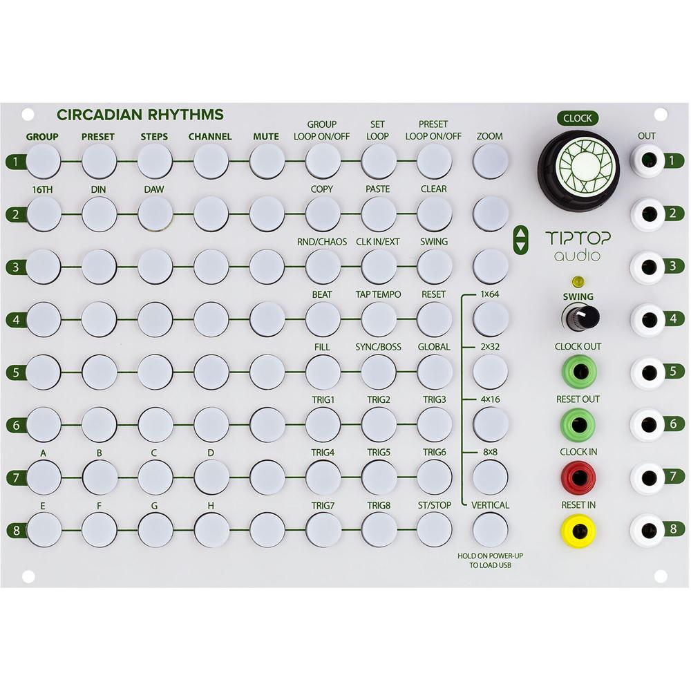 Secuenciador de Rendimiento TipTop Audio Circadian Rhythms para Módulo Eurorack (36 HP, Blanco) - 8