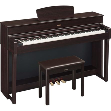 Piano Digital Yamaha ARIUS YDP-184 de 88 Teclas con Banco (Madera Oscura) - Tecnología de Modelado d 1475378-REG