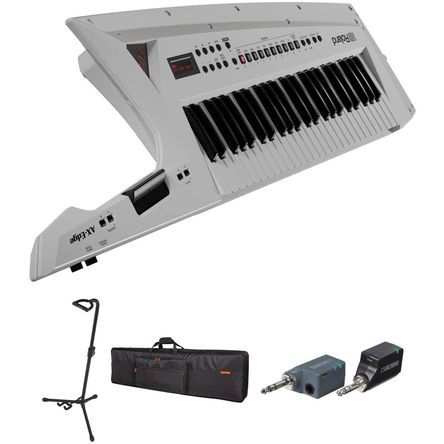 Roland AX-Edge 49 Teclas Keytar Sintetizador Kit con Soporte, Bolsa y Adaptador Inalámbrico (Blanco) 1792237-REG Roland AX-Edge 49 Teclas Keytar Sintetizador Kit con Soporte, Bolsa y Adaptador Inalámbrico (Blanco) 1792237-REG