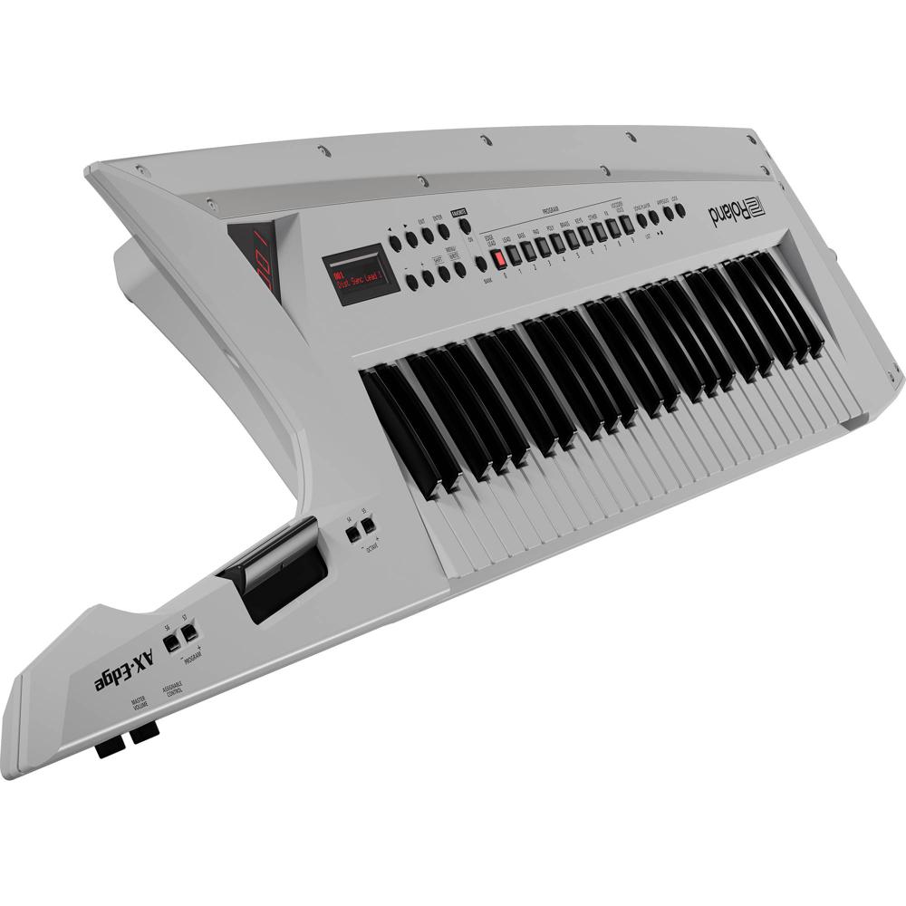 Roland AX-Edge Sintetizador Keytar de 49 Teclas Sensibles a la Velocidad (Blanco) - Con Bluetooth MI