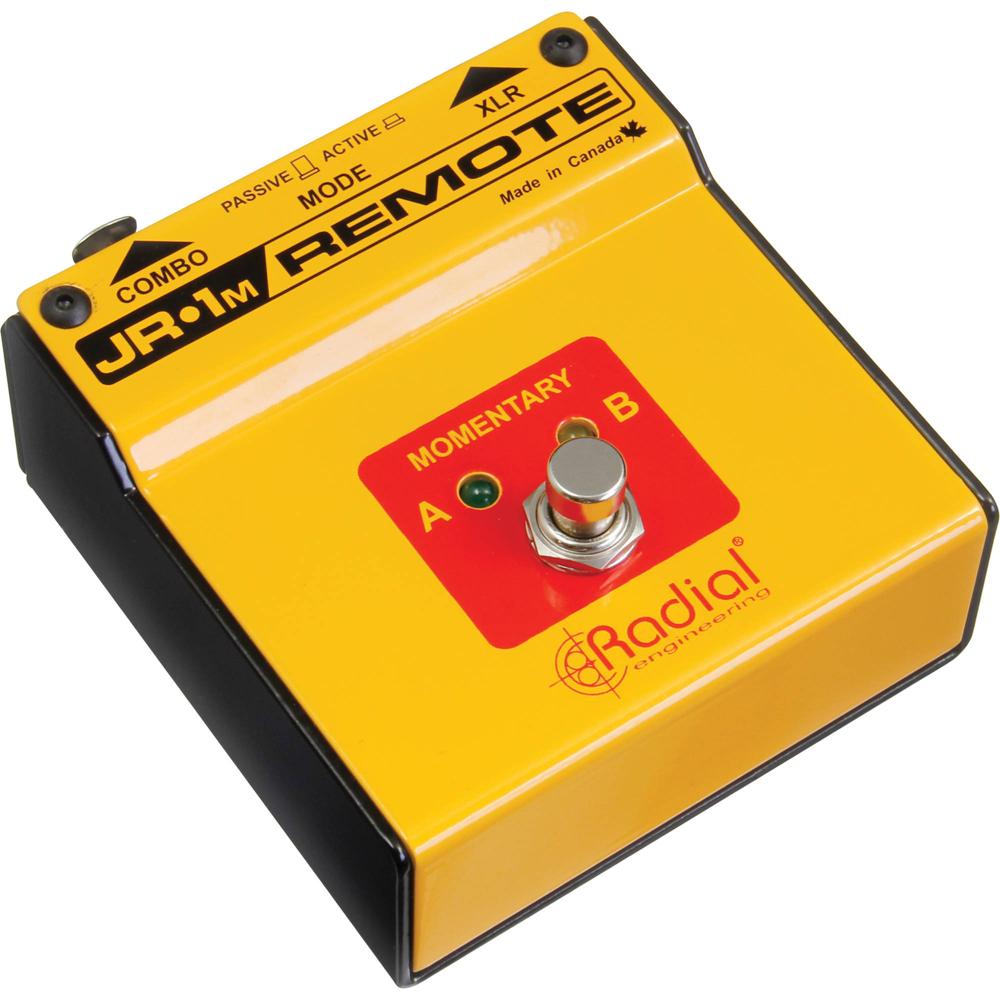 Radial Engineering JR1M - Pedal de Pie Momentáneo con Modos Activo y Pasivo, Conexiones XLR o 1/4 Radial Engineering JR1M - Pedal de Pie Momentáneo con Modos Activo y Pasivo, Conexiones XLR o 1/4