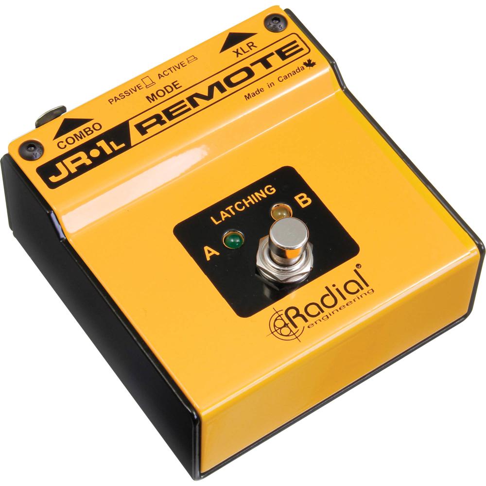 Radial Engineering JR1L - Pedal de Pie Latch Remoto con Modos Activo y Pasivo, Conexiones XLR o 1/4 Radial Engineering JR1L - Pedal de Pie Latch Remoto con Modos Activo y Pasivo, Conexiones XLR o 1/4