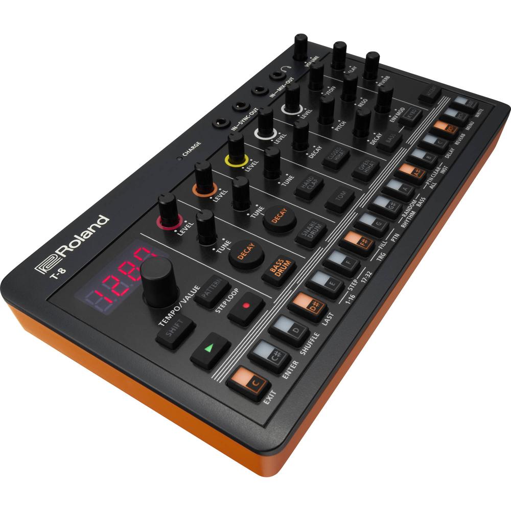 Roland AIRA Compact T-8: Máquina de Ritmo y Bajo Ultraportátil con Sonidos Clásicos TR-808, TR-909 y 1705013-REG Roland AIRA Compact T-8: Máquina de Ritmo y Bajo Ultraportátil con Sonidos Clásicos TR-808, TR-909 y 1705013-REG