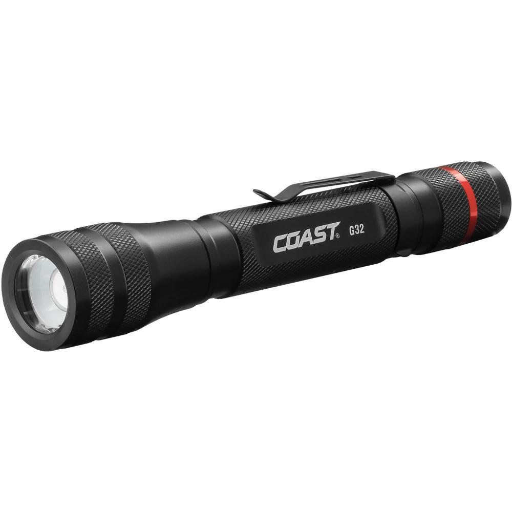 Linterna LED COAST G32 Pure Beam Focusing (Negra, Empaque Clamshell) - 155/465 Lúmenes, Enfoque Floo 1439291-REG Linterna LED COAST G32 Pure Beam Focusing (Negra, Empaque Clamshell) - 155/465 Lúmenes, Enfoque Floo 1439291-REG