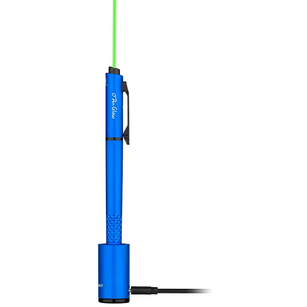 Olight O'pen Glow Lápiz Recargable (Azul) - 5-120 Lúmenes, Punta LED, Puntero Láser Verde, Diseño El 1766625-REG Olight O'pen Glow Lápiz Recargable (Azul) - 5-120 Lúmenes, Punta LED, Puntero Láser Verde, Diseño El 1766625-REG