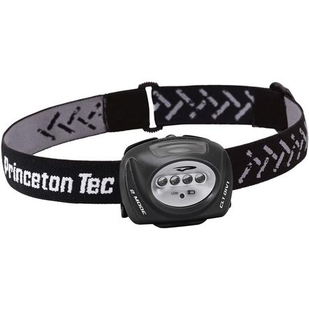 Princeton Tec Quad II Linterna Frontal LED (Negro) - 78 Lúmenes, Diseño Impermeable, Ideal para Cual 1639166-REG