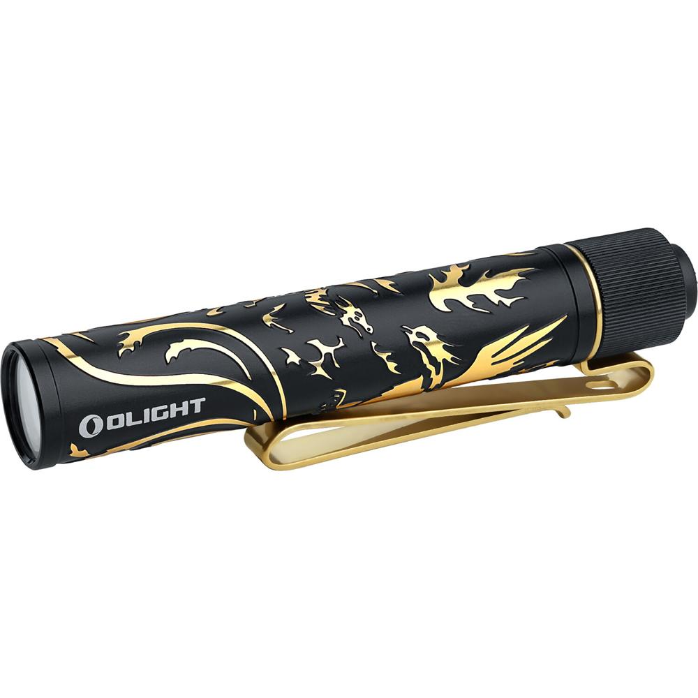 Olight i3T 2 EOS Linterna LED (Dragón Fénix Dorado Negro) - Ideal para Camping, EDC y Uso General, 5 1796181-REG Olight i3T 2 EOS Linterna LED (Dragón Fénix Dorado Negro) - Ideal para Camping, EDC y Uso General, 5 1796181-REG