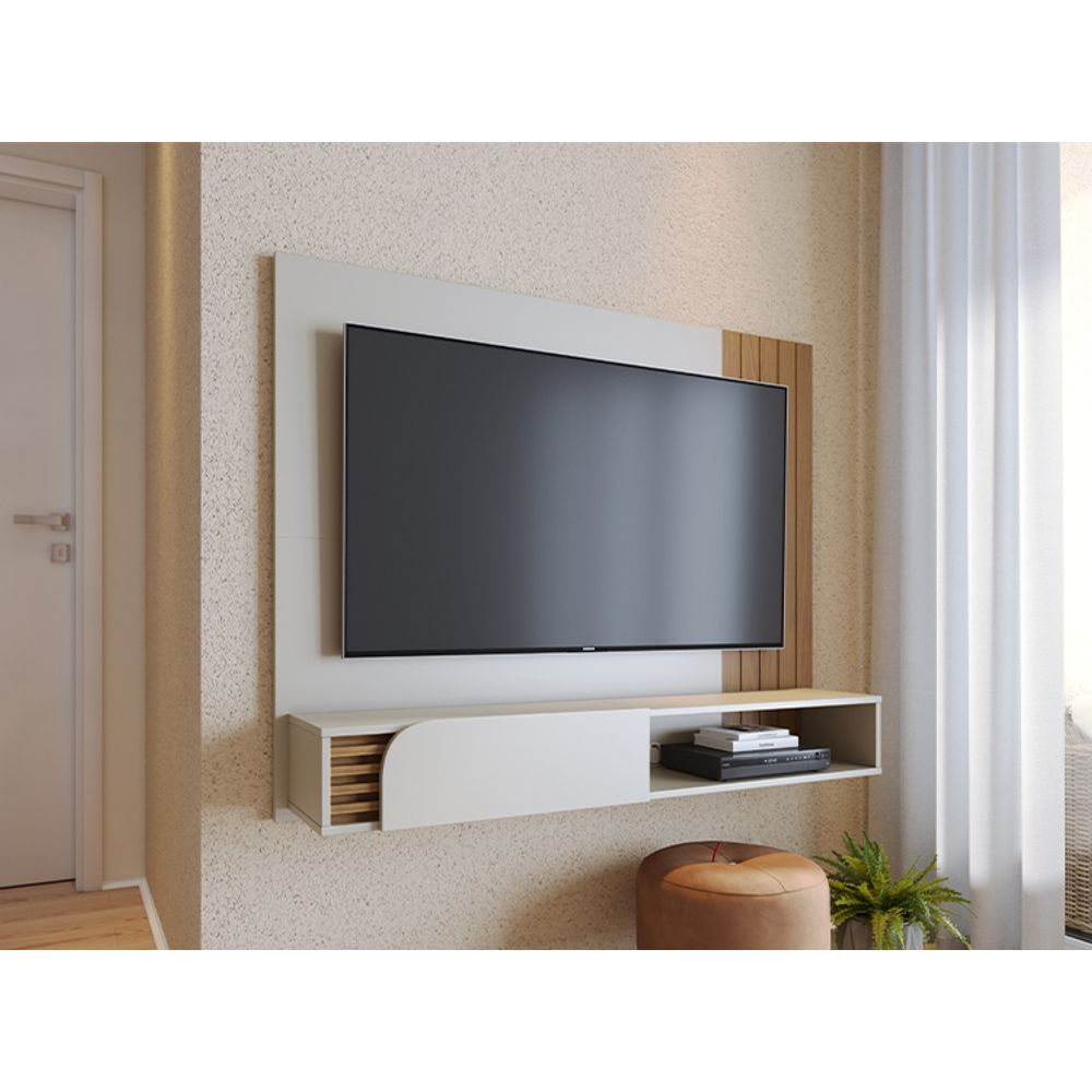 Centro de Entretenimiento Panel Osaka Off White Centro de Entretenimiento Panel Osaka Off White