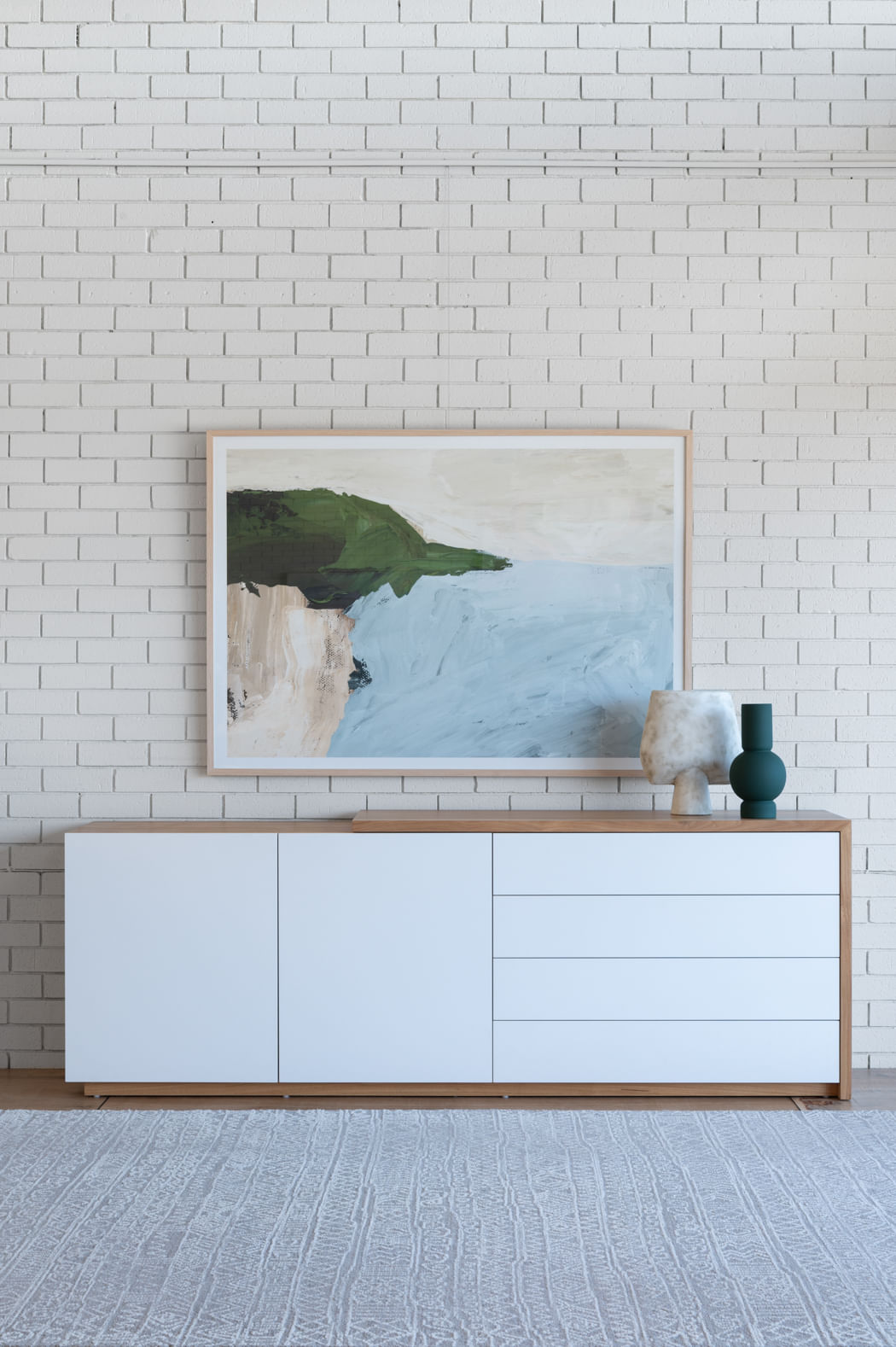 Aparador Moderno Capri color Blanco/Duna TU MESITA