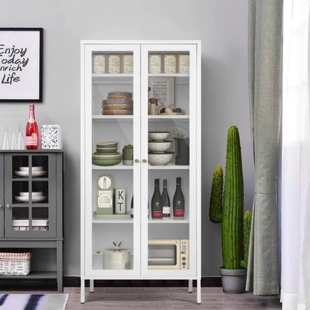 Vitrina Clásica Multiusos Joan color Blanco TU MESITA 2 puertas