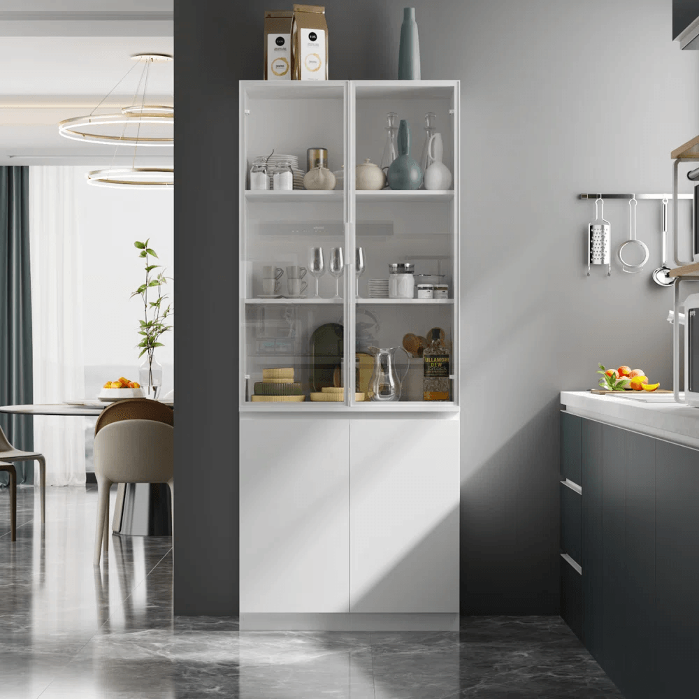 Vitrina Moderna Madrid color Blanco 2 puertas TU MESITA Vitrina Moderna Madrid color Blanco 2 puertas TU MESITA