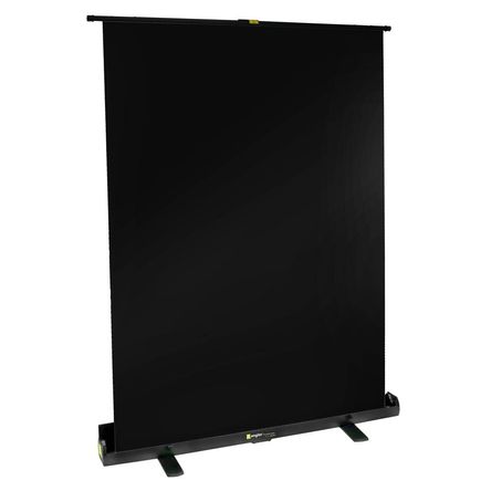 Angler PortaScreen V2 (Negro Mate, 6.7 x 4.8') - Tela de Poliéster Retráctil, Fondo Negro Mate, Caja 1638669-REG