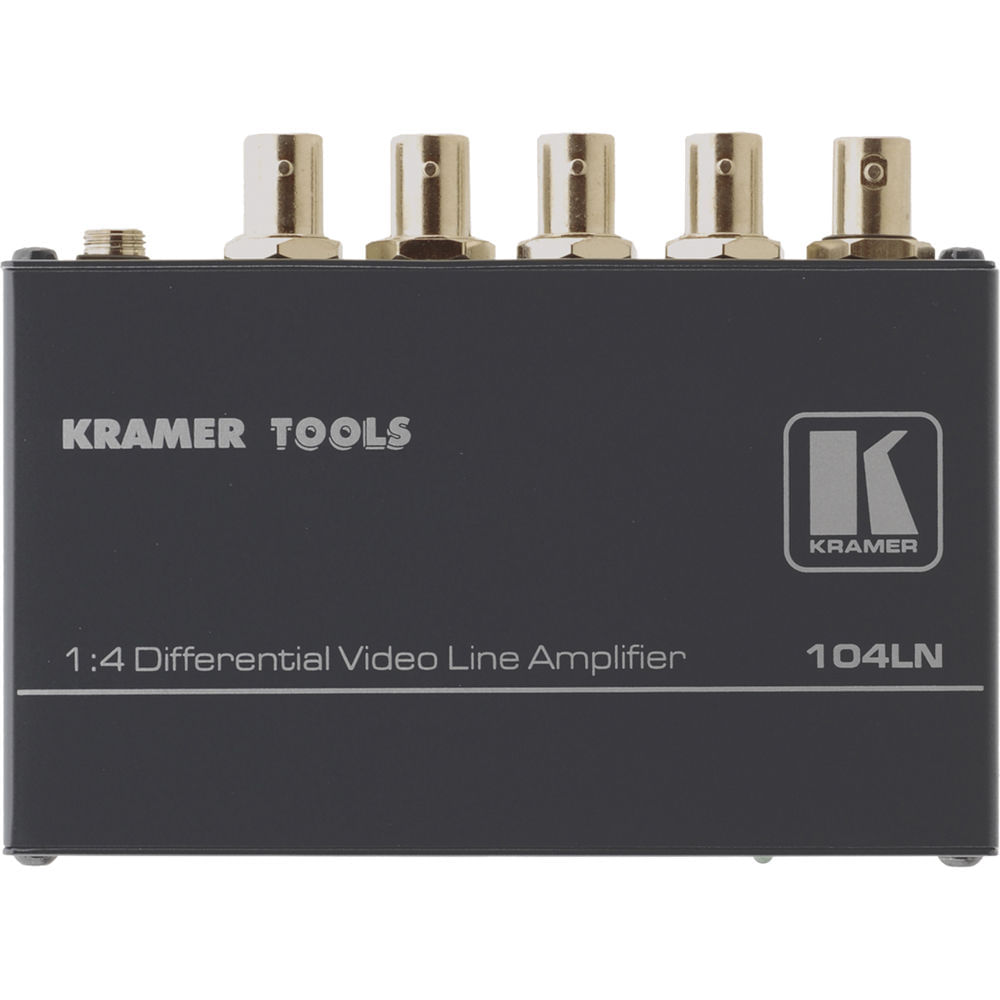 Amplificador de Línea de Video Compuesto Kramer 104LN 1x4 con Entrada Diferencial 316670-REG Amplificador de Línea de Video Compuesto Kramer 104LN 1x4 con Entrada Diferencial 316670-REG