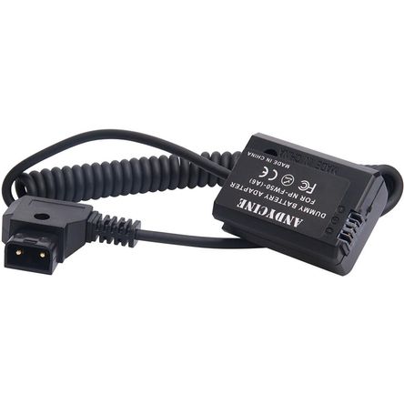 ANDYCINE Cable Dummy de Batería NP-FW50 con Conexión para Baterías Brick 1480247-REG