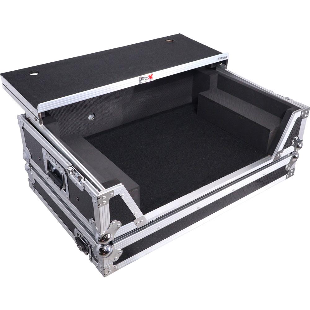 ProX Flight Style Road Case para Controlador DJ Pioneer DDJ-FLX10 con Estante para Portátil (Negro / 1783562-REG ProX Flight Style Road Case para Controlador DJ Pioneer DDJ-FLX10 con Estante para Portátil (Negro / 1783562-REG