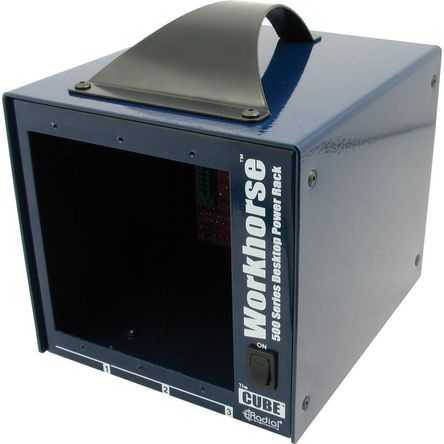 Radial Engineering Workhorse Cube: Rack de Potencia de Escritorio para Módulos de la Serie 500 con S 1003697-REG Radial Engineering Workhorse Cube: Rack de Potencia de Escritorio para Módulos de la Serie 500 con S 1003697-REG