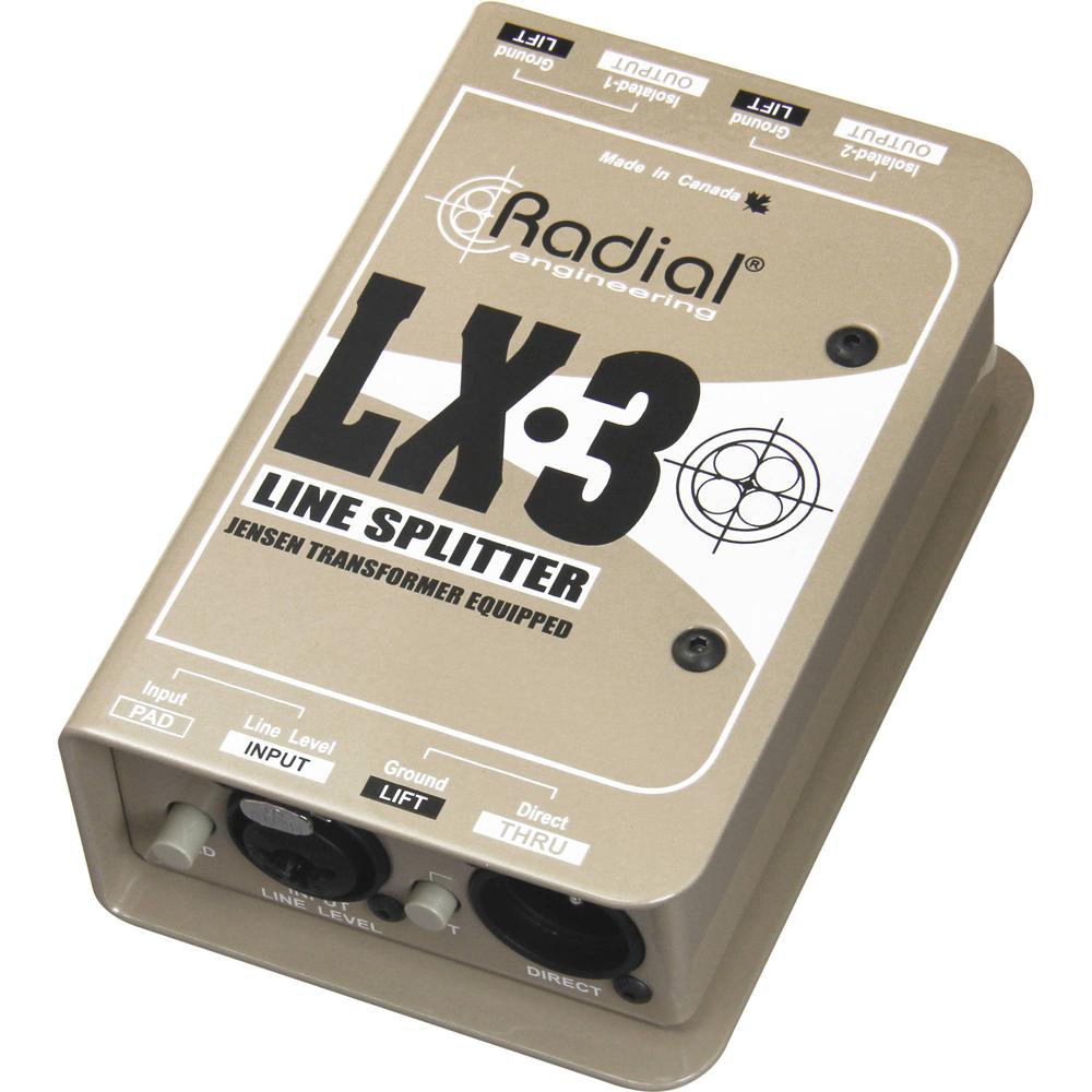 Radial Engineering LX-3: Divisor de Línea Pasivo y Atenuador con Salidas Aisladas y Diseño Robusto 1334815-REG Radial Engineering LX-3: Divisor de Línea Pasivo y Atenuador con Salidas Aisladas y Diseño Robusto 1334815-REG