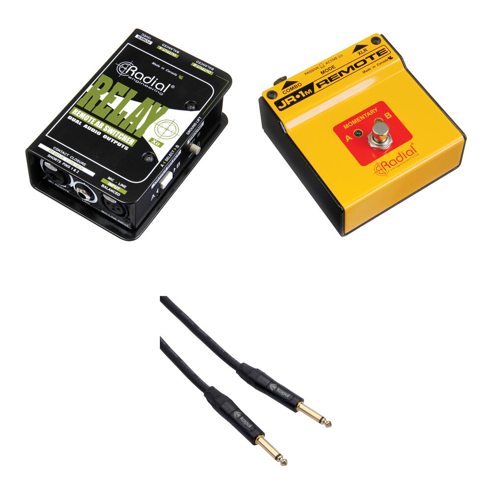 Radial Engineering Relay Xo Switcher de Salida y Kit de Pedal Momentáneo JR1M - Conmutador de Micróf 1724284-REG Radial Engineering Relay Xo Switcher de Salida y Kit de Pedal Momentáneo JR1M - Conmutador de Micróf 1724284-REG