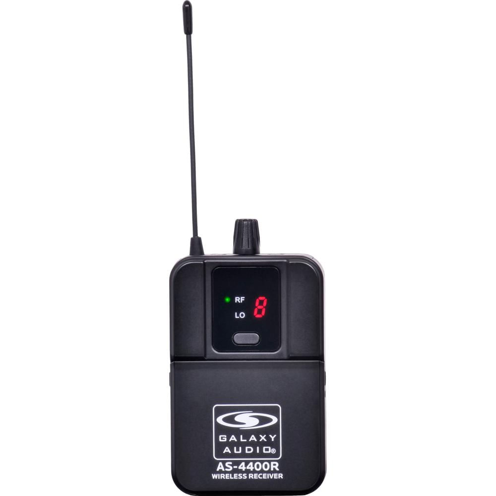 Receptor Galaxy Audio 16CH con Salida de Auriculares, Control de Volumen y Bolsa de Terciopelo M4 1830032-REG Receptor Galaxy Audio 16CH con Salida de Auriculares, Control de Volumen y Bolsa de Terciopelo M4 1830032-REG
