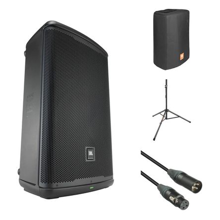 JBL EON715 Powered Speaker Kit with Cover, Stand, and Cable 1701516-REG JBL EON715 Powered Speaker Kit with Cover, Stand, and Cable 1701516-REG
