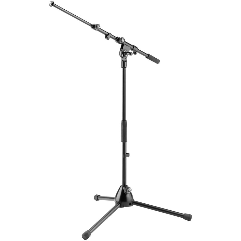 K&M 259 Soporte de Micrófono Bajo Tripode con Brazo (Negro) - Ideal para Bombos, Conector Rosca 5/8 K&M 259 Soporte de Micrófono Bajo Tripode con Brazo (Negro) - Ideal para Bombos, Conector Rosca 5/8
