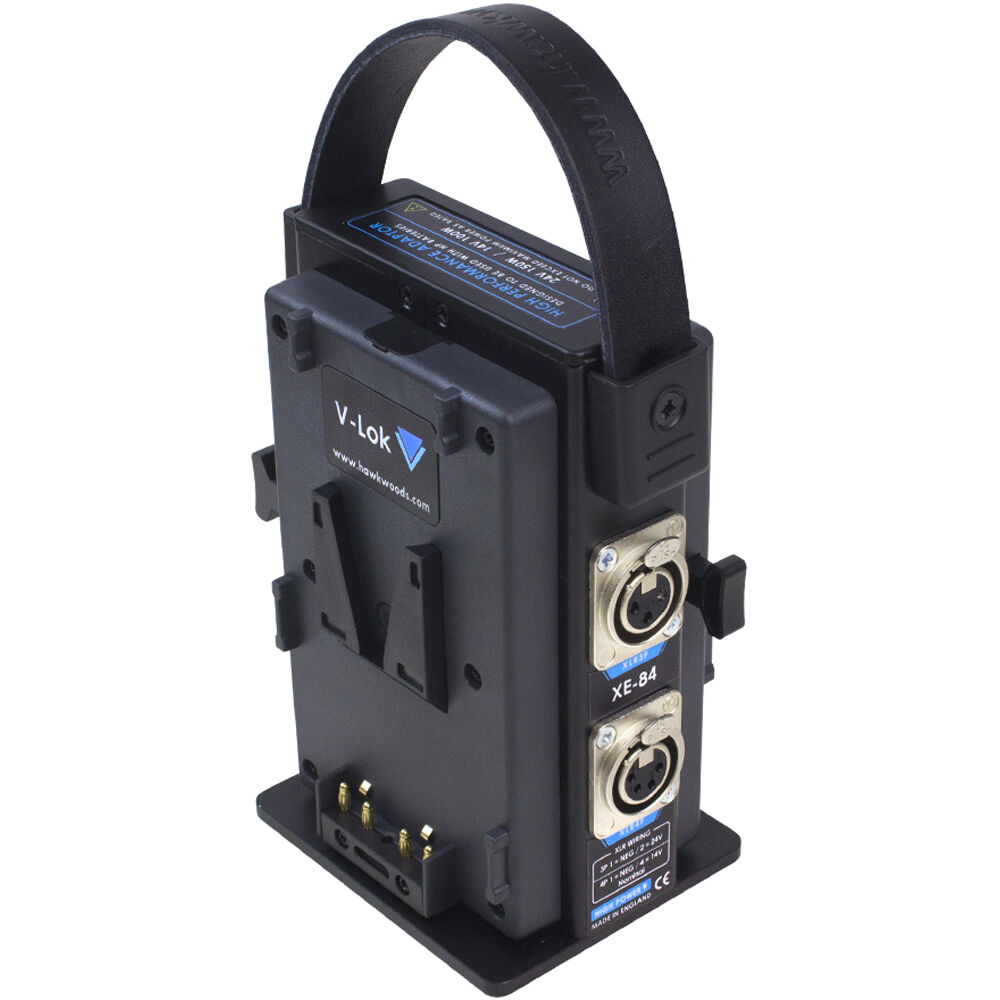 Adaptador de Alimentación Doble Docking V-Mount Hawk-Woods XE-84 para Equipos de Iluminación y Produ 1750960-REG Adaptador de Alimentación Doble Docking V-Mount Hawk-Woods XE-84 para Equipos de Iluminación y Produ 1750960-REG