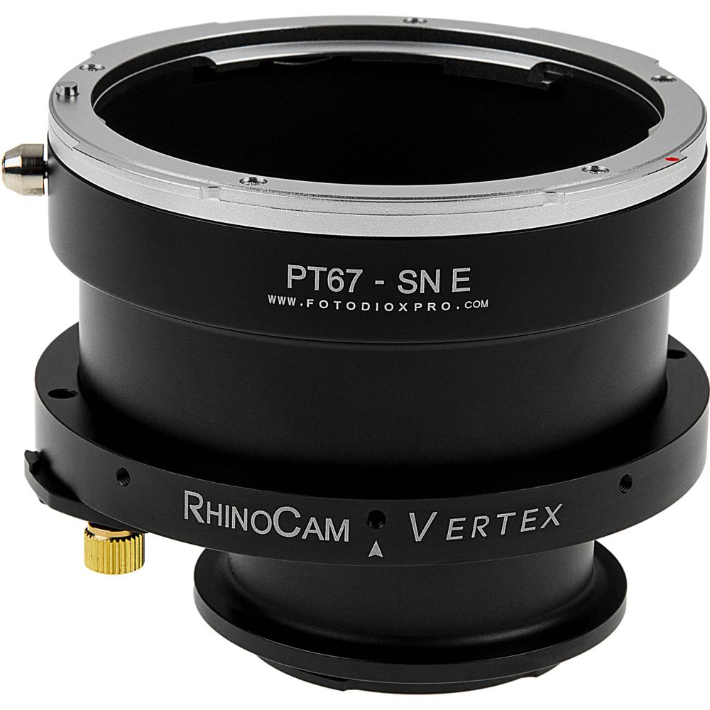 Adaptador de Costura Rotativo FotodioX RhinoCam Vertex para Lentes Pentax 67 en Cámaras Sin Espejo S 1633442-REG Adaptador de Costura Rotativo FotodioX RhinoCam Vertex para Lentes Pentax 67 en Cámaras Sin Espejo S 1633442-REG
