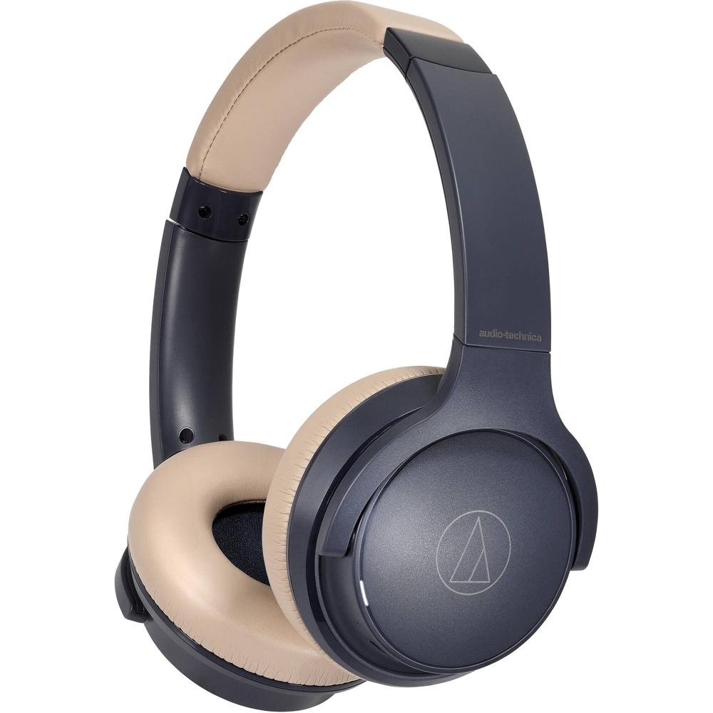 Auriculares Inalámbricos Audio-Technica ATH-S220BT On-Ear (Azul Marino) - Hasta 60 Horas de Batería, 1663138-REG Auriculares Inalámbricos Audio-Technica ATH-S220BT On-Ear (Azul Marino) - Hasta 60 Horas de Batería, 1663138-REG