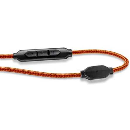 V-MODA Cable SpeakEasy de 3 Botones con Micrófono y Control Remoto (Naranja) - Cable de Kevlar Refor 1197943-REG V-MODA Cable SpeakEasy de 3 Botones con Micrófono y Control Remoto (Naranja) - Cable de Kevlar Refor 1197943-REG