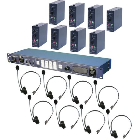 Sistema de Intercomunicación por Cable Datavideo ITC-100 para 8 Usuarios con 8 Beltpacks y 8 Auricul 518219-REG