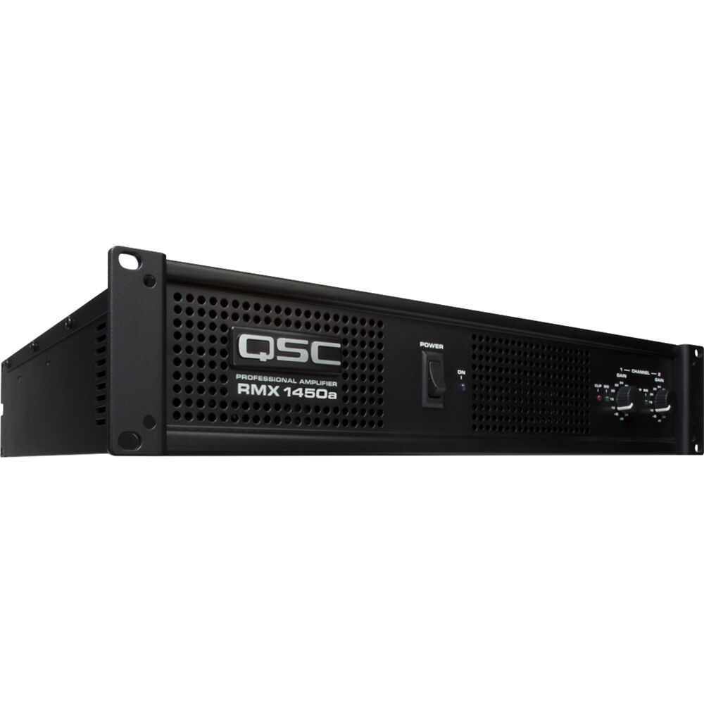 Amplificador de Potencia QSC RMX1450a Low-Z (500 W por Canal) - 1400 W Modo Mono, Protección Incorpo 1011400-REG Amplificador de Potencia QSC RMX1450a Low-Z (500 W por Canal) - 1400 W Modo Mono, Protección Incorpo 1011400-REG
