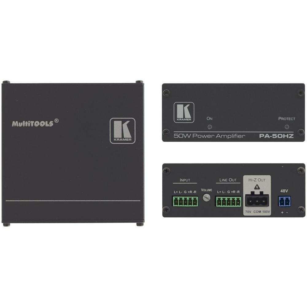 Amplificador de Potencia Kramer PA-50HZ (50W a 70/100V) - Compacto, Clase D, Entrada Ajustable, Sali 1458503-REG Amplificador de Potencia Kramer PA-50HZ (50W a 70/100V) - Compacto, Clase D, Entrada Ajustable, Sali 1458503-REG