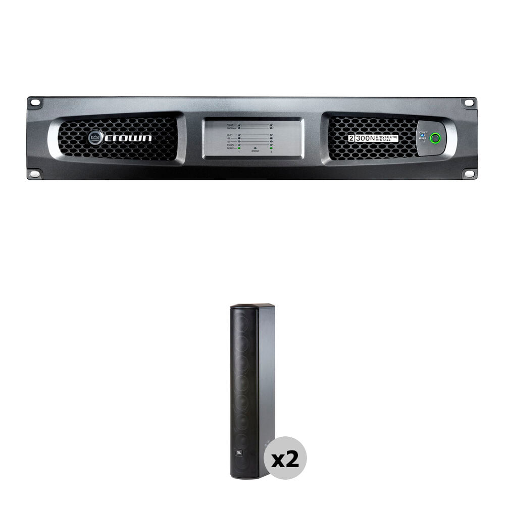 Amplificador de Red Crown Audio DCI 2|300N DriveCore 2 Canales 300W con 2 Altavoces de Array Columna 1593641-REG Amplificador de Red Crown Audio DCI 2|300N DriveCore 2 Canales 300W con 2 Altavoces de Array Columna 1593641-REG