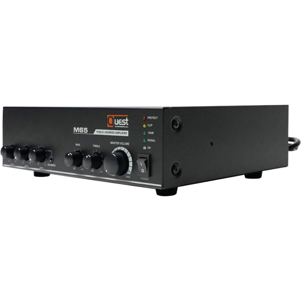 Amplificador y Mezclador Compacto Quest Commercial M65 de 65W para Aplicaciones Comerciales con Cont 1774990-REG Amplificador y Mezclador Compacto Quest Commercial M65 de 65W para Aplicaciones Comerciales con Cont 1774990-REG