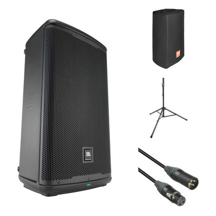 Kit de Altavoces Activos JBL EON712 con Funda, Soporte y Cable - 12
