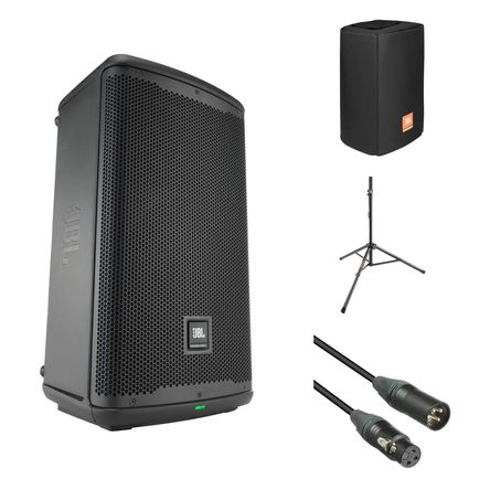Kit de Altavoz Potenciado JBL EON710 con Funda, Soporte y Cable - Altavoz de 10 Kit de Altavoz Potenciado JBL EON710 con Funda, Soporte y Cable - Altavoz de 10