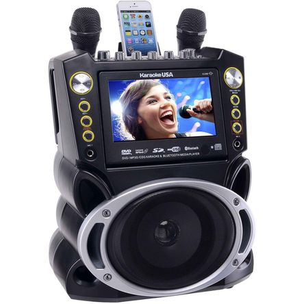 Karaoke USA GF844 - Máquina de Karaoke Multimedia con Bluetooth y MP3/CD+G para Fiestas y Eventos Pr 1725783-REG