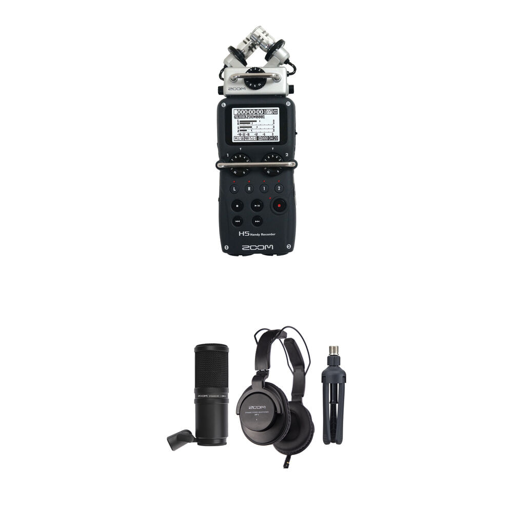 Kit de Micrófono para Podcast Zoom H5 con Grabadora Portátil, Micrófono ZDM-1, Auriculares y Soporte 1597757-REG Kit de Micrófono para Podcast Zoom H5 con Grabadora Portátil, Micrófono ZDM-1, Auriculares y Soporte 1597757-REG