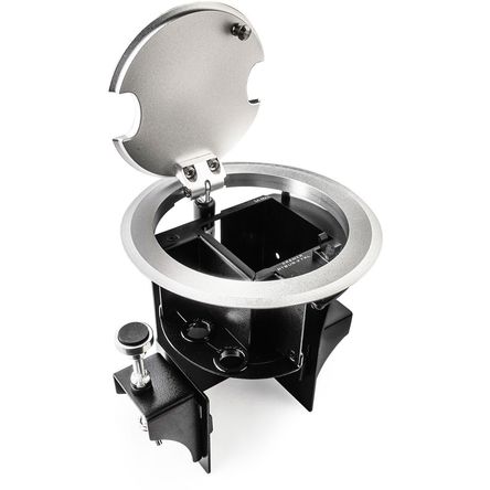 Kramer RTBUS-27XL Conexión de Mesa Redonda para Toma de Corriente y Pasacables (Negro) - Solución El 1709669-REG Kramer RTBUS-27XL Conexión de Mesa Redonda para Toma de Corriente y Pasacables (Negro) - Solución El 1709669-REG