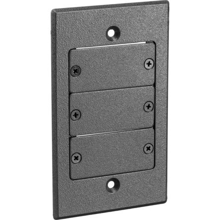 Kramer FRAME-1G Marco de Tres Inserciones para Placas de Pared de Un Solo Gang (Gris) - Soporta hast 1260597-REG Kramer FRAME-1G Marco de Tres Inserciones para Placas de Pared de Un Solo Gang (Gris) - Soporta hast 1260597-REG
