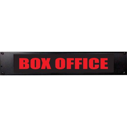 Letrero American Recorder BOX OFFICE con LEDs (2 RU, Rojo) 1351175-REG Letrero American Recorder BOX OFFICE con LEDs (2 RU, Rojo) 1351175-REG