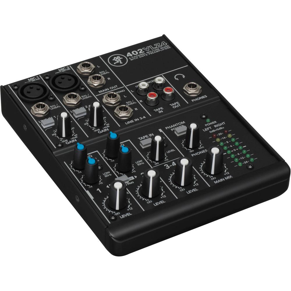Mackie 402VLZ4 Mezclador Ultra-Compacto de 4 Canales para Refuerzo de Sonido con Preamplificadores O 996857-REG Mackie 402VLZ4 Mezclador Ultra-Compacto de 4 Canales para Refuerzo de Sonido con Preamplificadores O 996857-REG