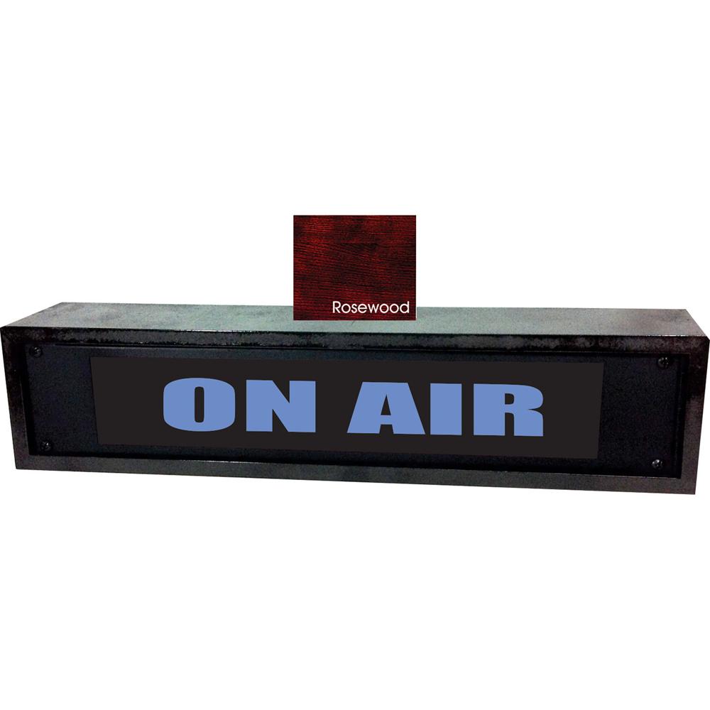 Letrero ON AIR American Recorder con LEDs y Enclosure de Palisandro (2 RU, Inglés, Azul) 1351180-REG Letrero ON AIR American Recorder con LEDs y Enclosure de Palisandro (2 RU, Inglés, Azul) 1351180-REG