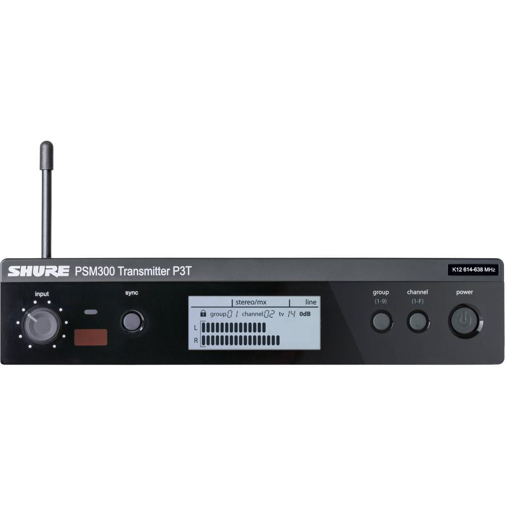 Transmisor Inalámbrico Shure P3T para PSM300 (G20: 488-512 MHz) - Audio Digital 24-Bit, Rango de Tra 1091312-REG Transmisor Inalámbrico Shure P3T para PSM300 (G20: 488-512 MHz) - Audio Digital 24-Bit, Rango de Tra 1091312-REG