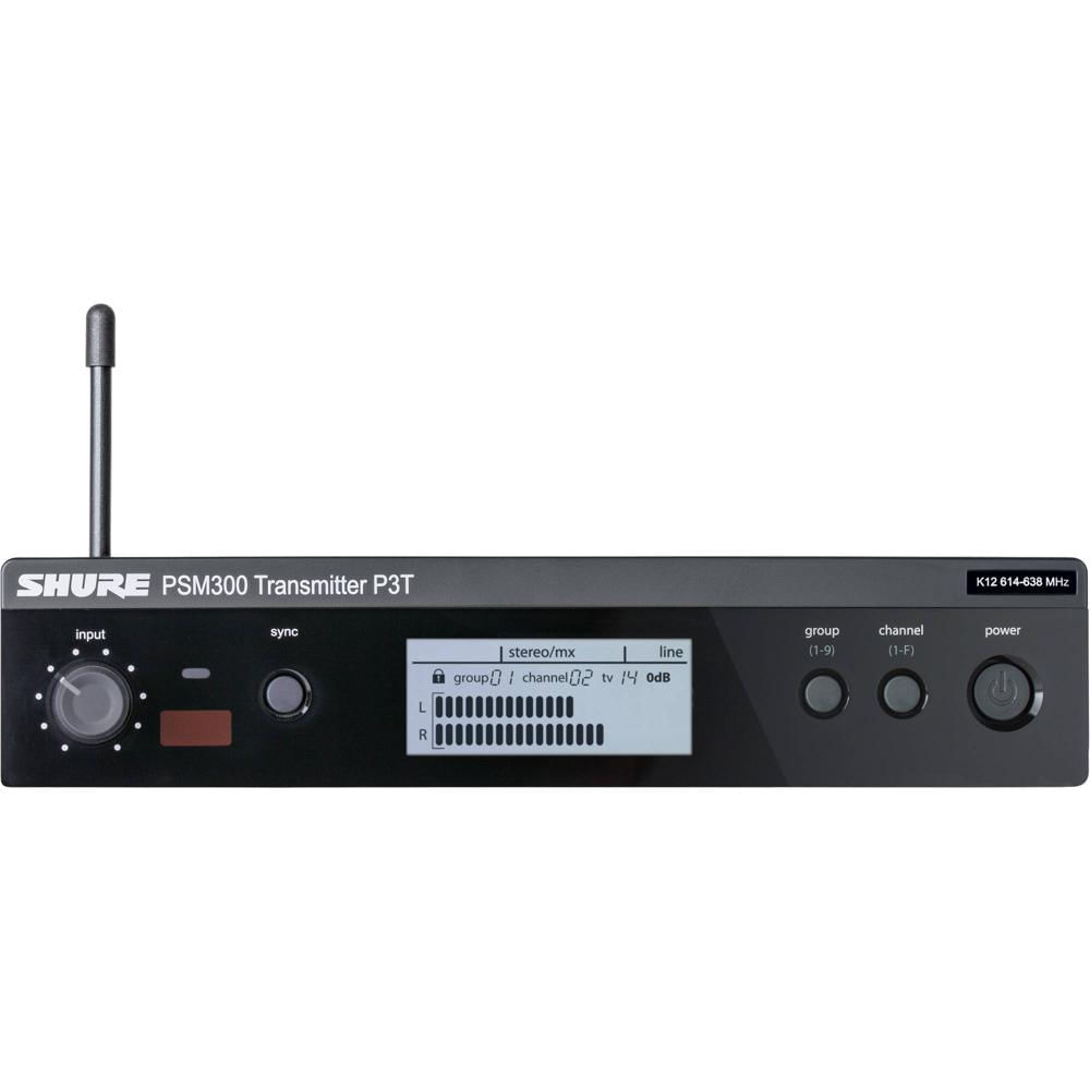 Transmisor Inalámbrico Shure P3T para PSM300 (J13: 566-590 MHz) - Audio Digital 24-Bit, Rango de Tra 1091313-REG Transmisor Inalámbrico Shure P3T para PSM300 (J13: 566-590 MHz) - Audio Digital 24-Bit, Rango de Tra 1091313-REG
