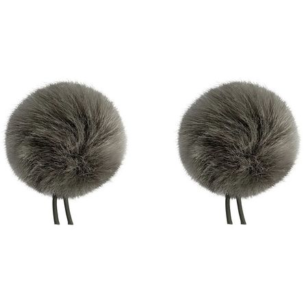 Bubblebee Industries Windbubble Faux Fur Lavalier Windscreen (2-Pack, 1.10 Bubblebee Industries Windbubble Faux Fur Lavalier Windscreen (2-Pack, 1.10