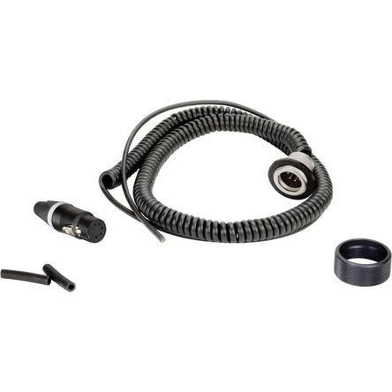 Cable Estéreo Enrollado QX para Grabación Ambiental con Conector Montado en la Parte Inferior del Bo 1493567-REG