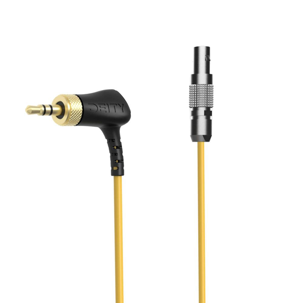 Cable de Tiempo Deity Microphones C16: Conector TRS 3.5mm en Ángulo Recto y Conector LEMO 4 Pines Re 1731388-REG Cable de Tiempo Deity Microphones C16: Conector TRS 3.5mm en Ángulo Recto y Conector LEMO 4 Pines Re 1731388-REG